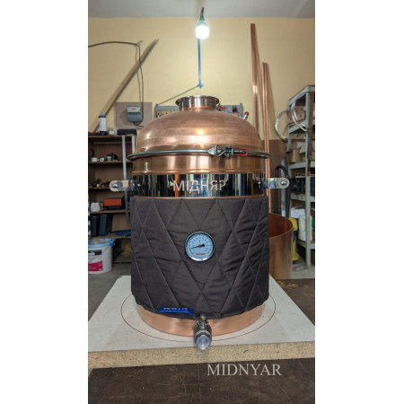 Мідний куб 40л + Сферична кришка 4" дюйми