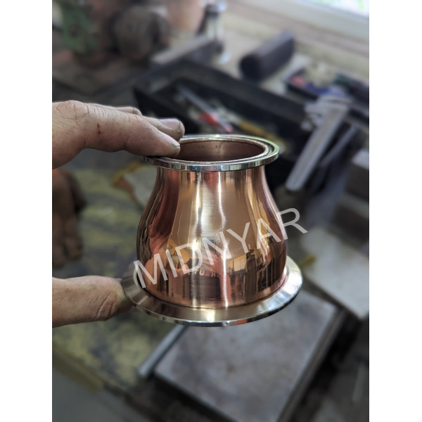 Мідний кламповий перехідник 4"- 2", 3"- 4" дюйми